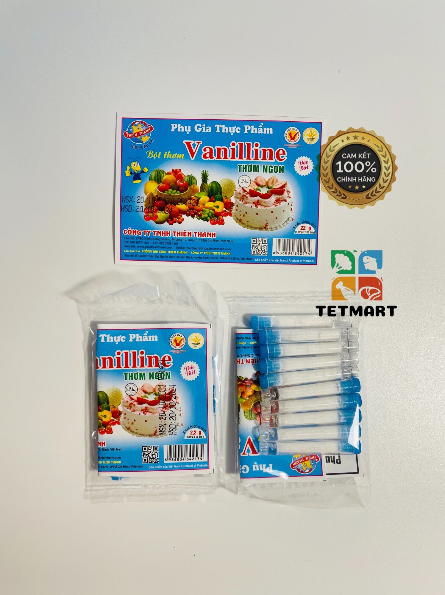Bột Vani thơm 10 ống