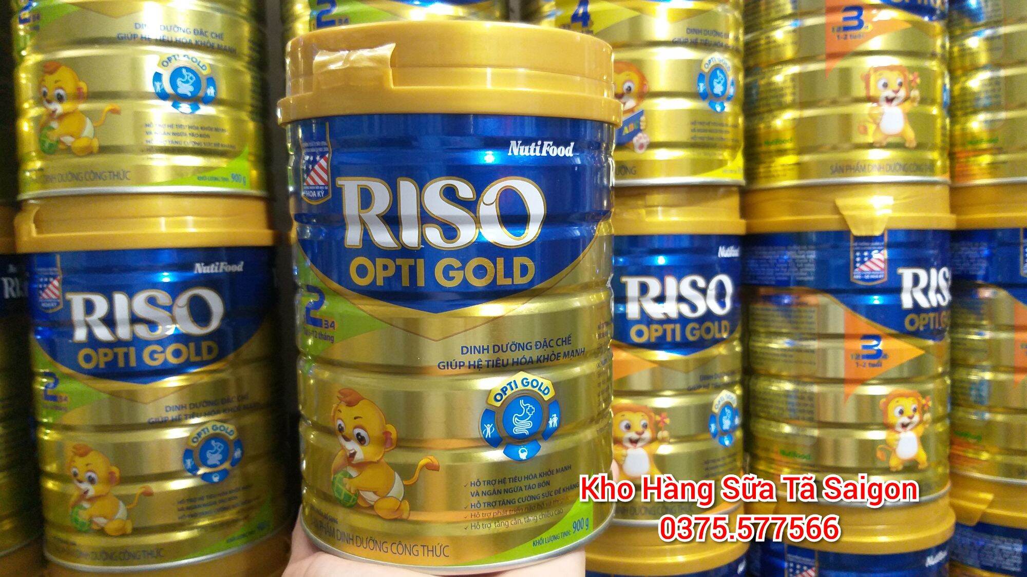 Sữa bột RISO OPTI GOLD lon 900g của Nutifood