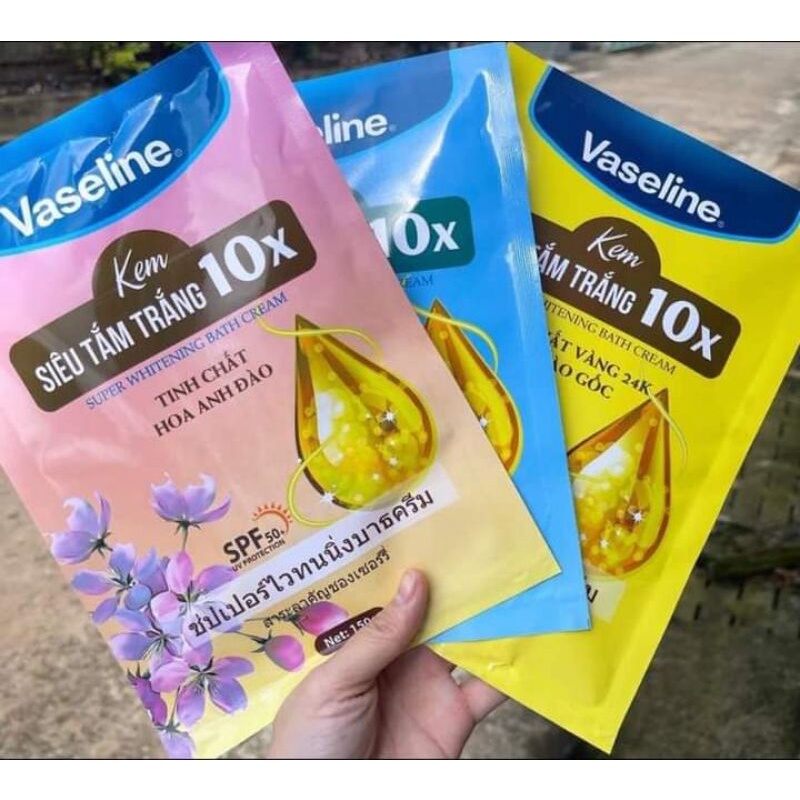 KEM SIÊU TẮM TRẮNG 10X VASELINE