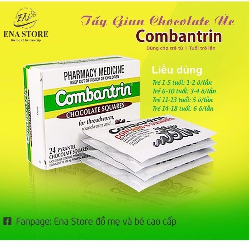 (CAM KẾT CHÍNH HÃNH) Kẹo giun socola cho bé từ 1 tuổi