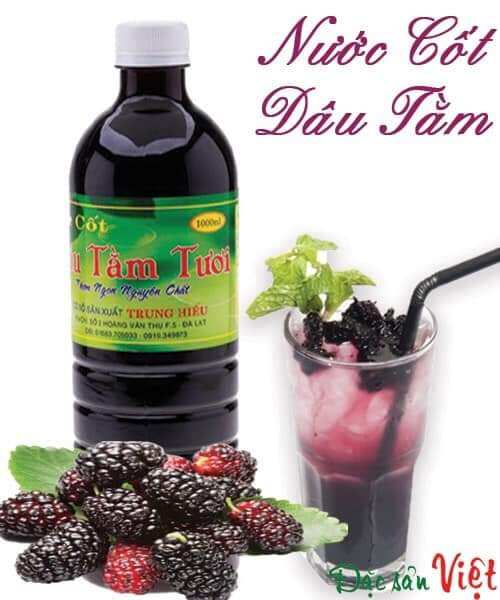 Nước cốt dâu tằm Đà Lạt chai 1lit