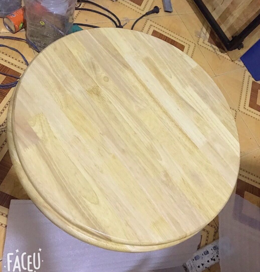 [HCM]Mặt Bàn Tròn Gỗ Cao Su (đường kính 50cm)