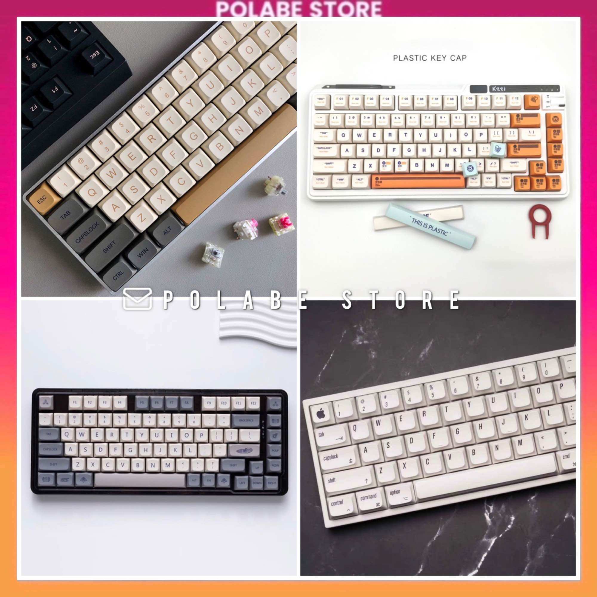 Keycap XDA Shimmer Revelation This is Plastic profile PBT Dyesub bàn phím cơ quả táo Polabe Store