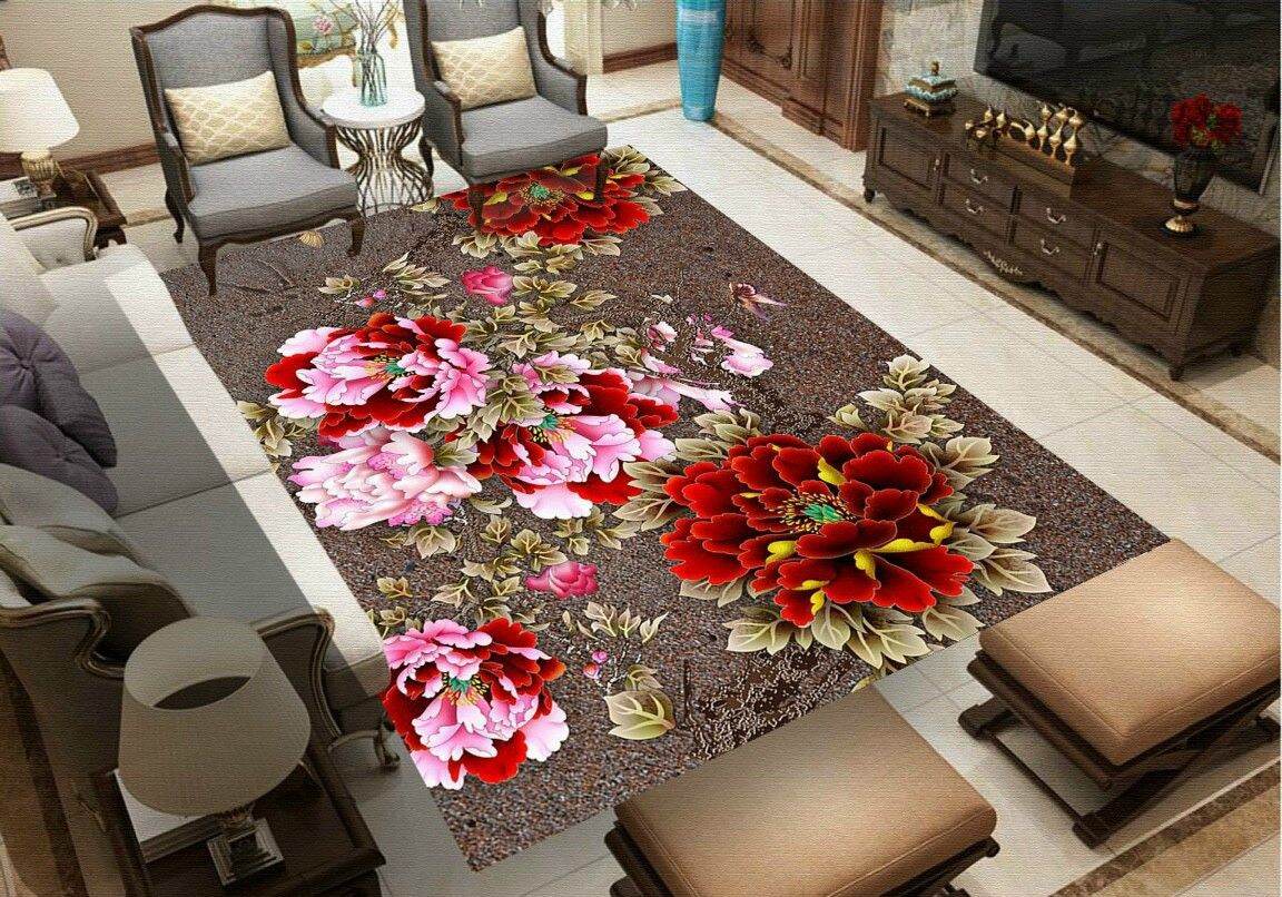 [2mx3m] Thảm nỉ trải sàn hiện đại sắc nét hình chữ nhật 3D HOT 2020 Phong Cách Châu Âu Thảm Chống Trơn Trượt Thảm Nhà Tắm Trẻ Em Thảm Phòng Khách Mềm Mại Mịn Màng Êm Aí Rẻ Đẹp - THAMNI2