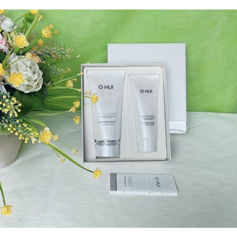 Sét sữa rửa mặt ohui trắng