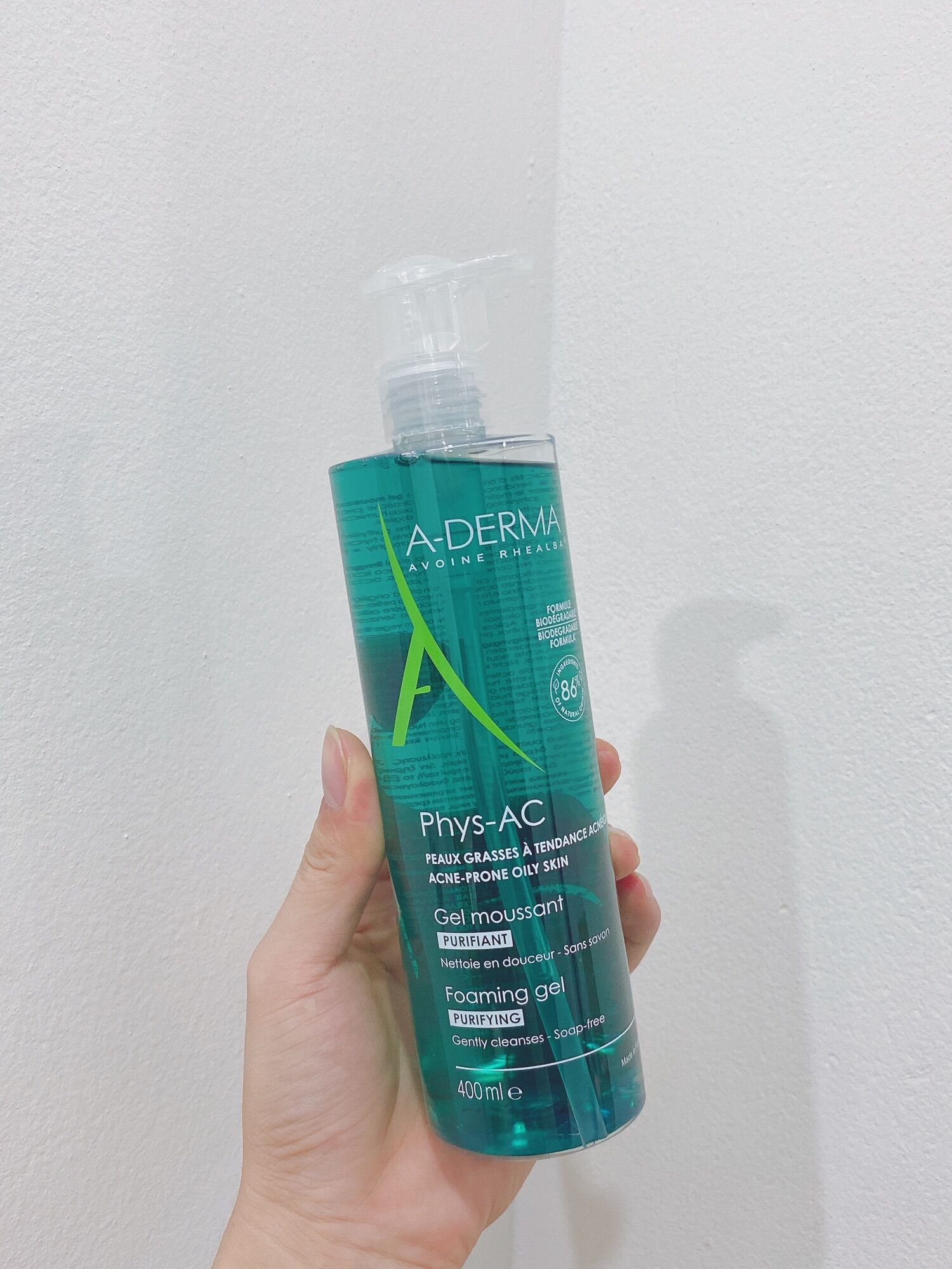 Gel rửa mặt A-derma 400ml