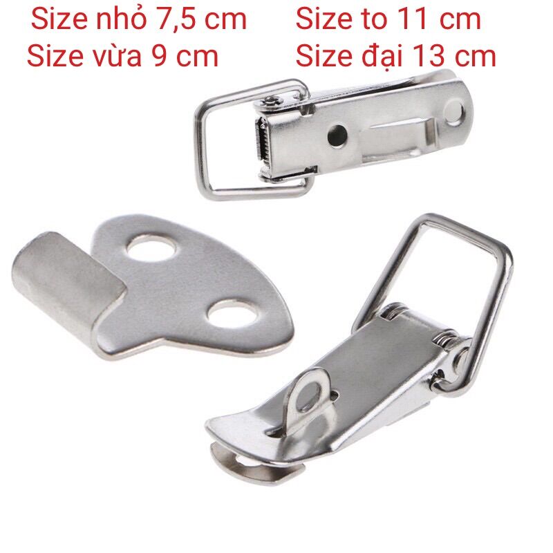 Lẫy móc hòm , móc khoá, mỏ vịt, khoá lật- lẫy inox