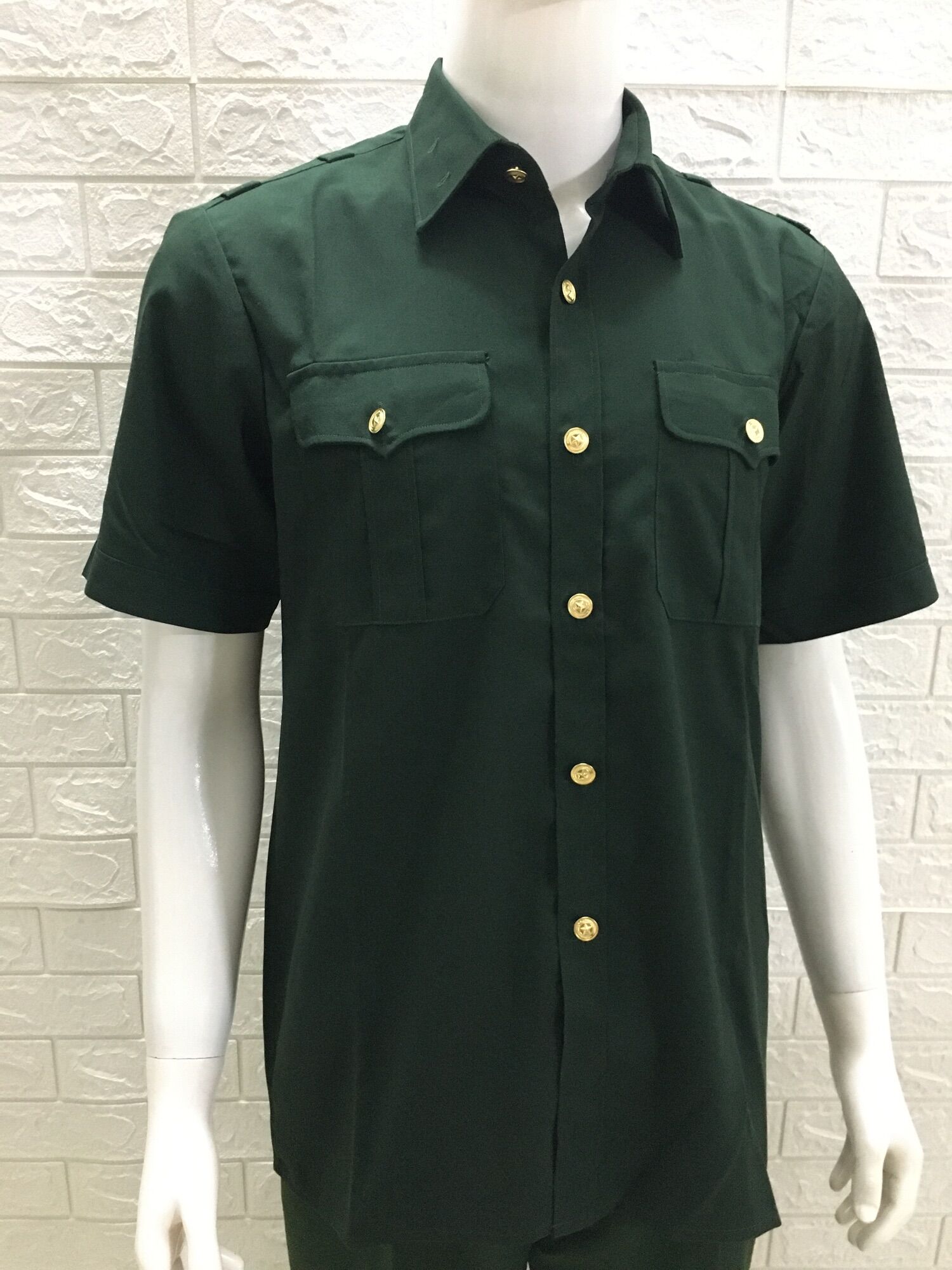 Áo nam xanh ô liu đẹp cựu chiến binh
