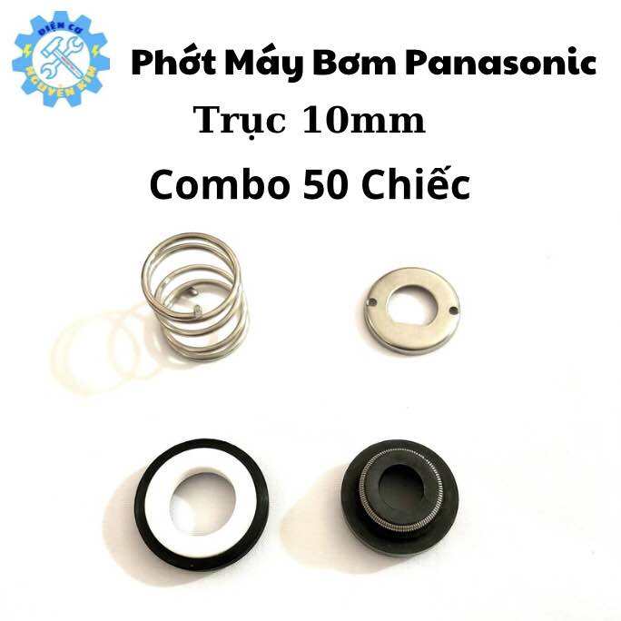 Phớt máy bơm nước Panasonic 200W trục 10mm( Combo 10 chiếc ) chuyên dành thay thế cho máy đẩy cao  t