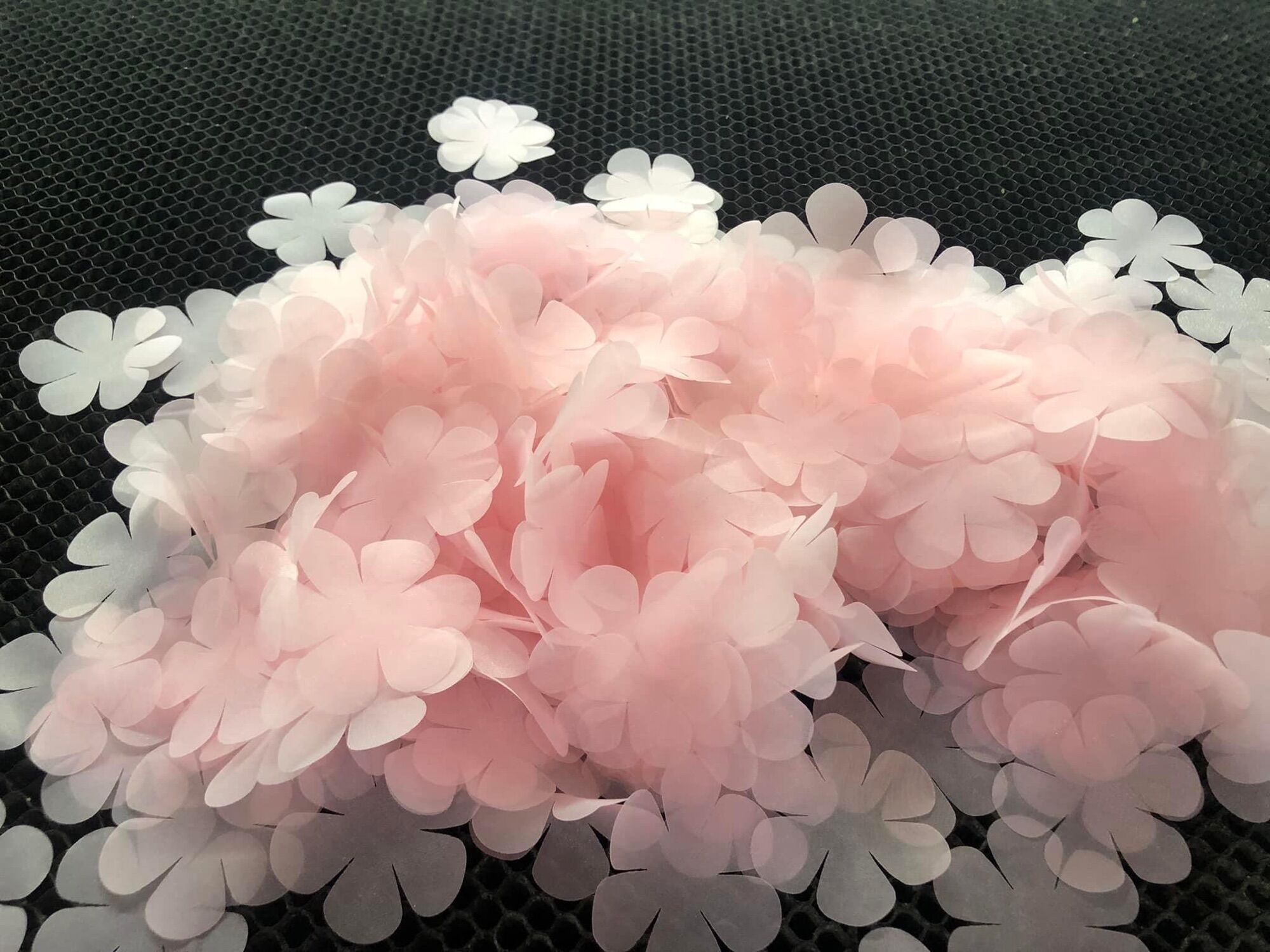 SÉT 50 Hoa HỒNG SIZE 4.8cm vải ghép