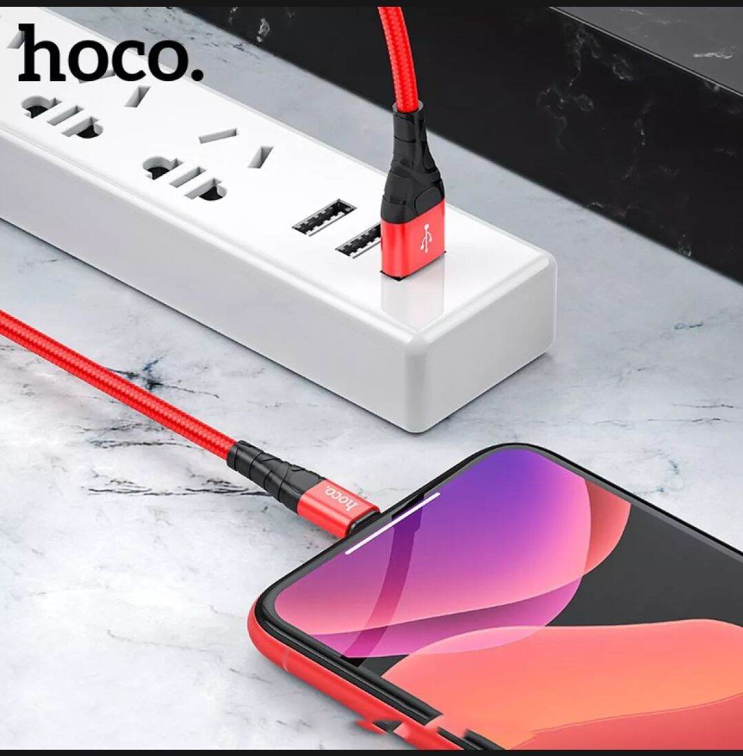 dây Cáp sạc nhanh iPhone, cáp sạc nhanh iPhone micro type-c hoco DU02 dây bọc dù siêu bền