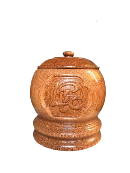 bình ủ giữ ấm bình trà làm từ gỗ dừa