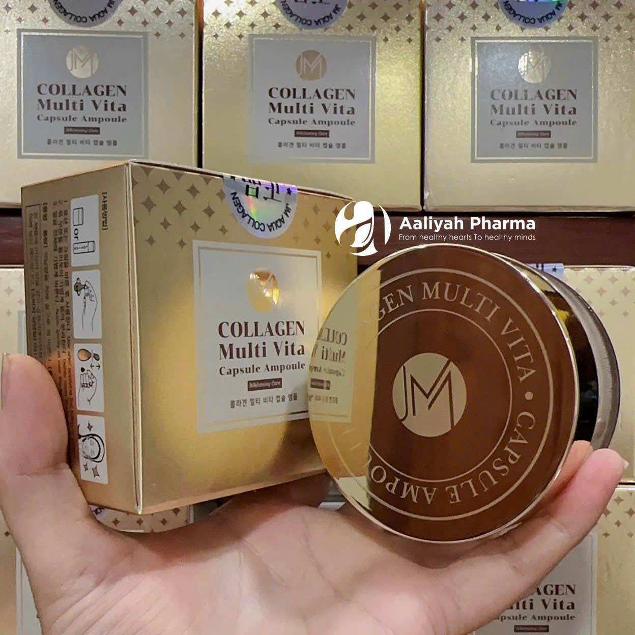 Viên Collagen tươi trắng da, chống lão hóa Ammud Multi Vita Ampoule Hàn Quốc 38 viên