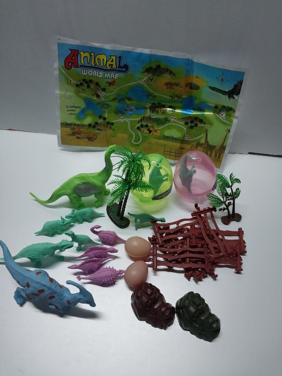 Túi Đồ chơi con vật khủng long trứng cho bé