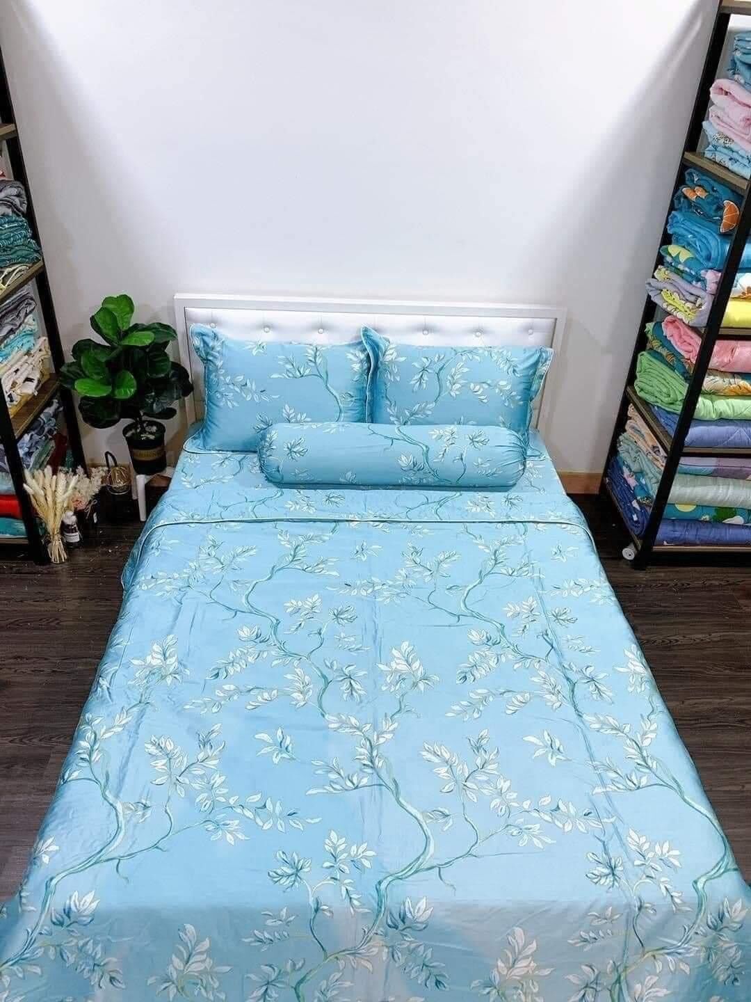 Sỉ lẻ vải lụa Tencel 60s khổ 2m5 may ga gối (sp là vải ko phải ga may sẵn)