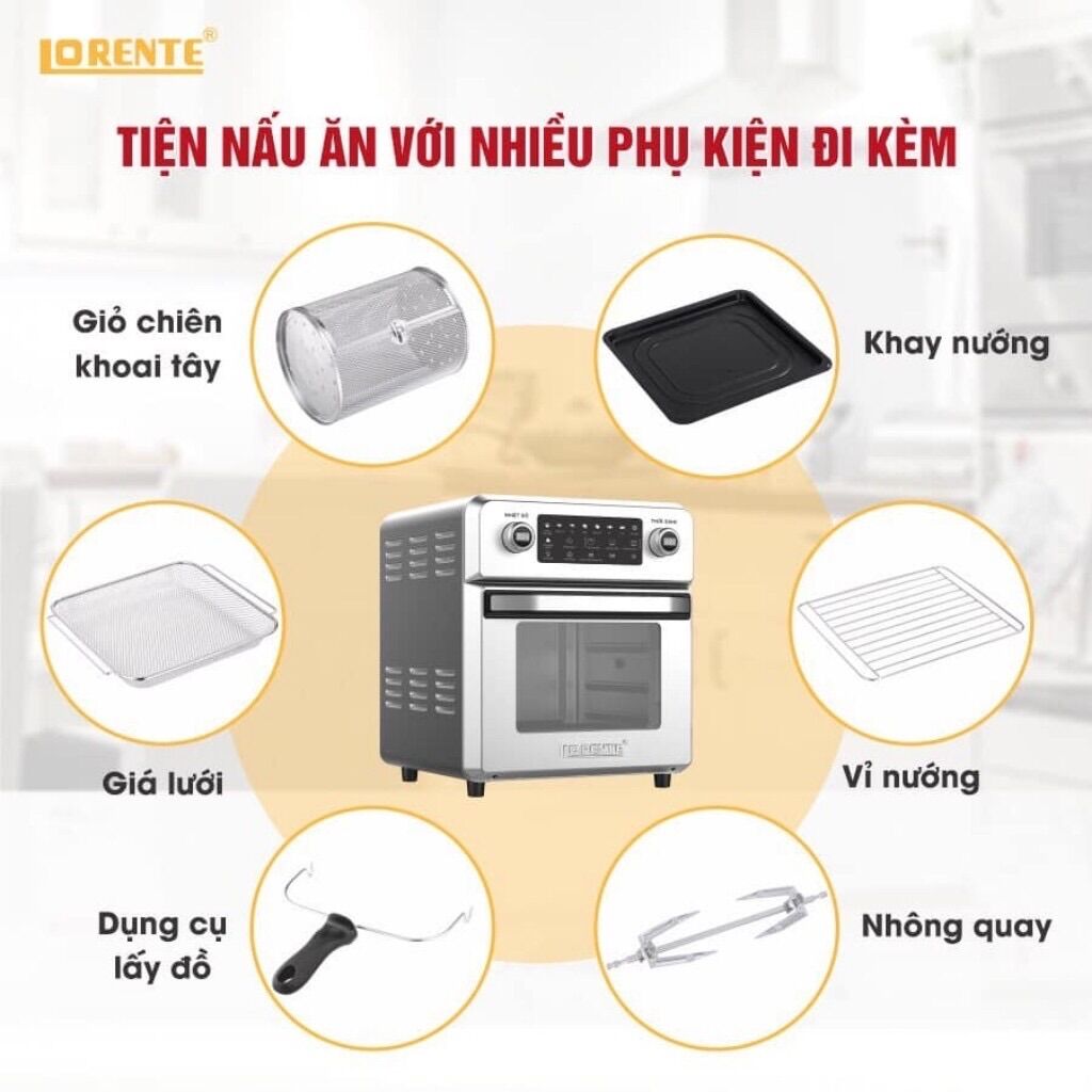 Nồi chiên không dầu 16L Lorente LT-1600