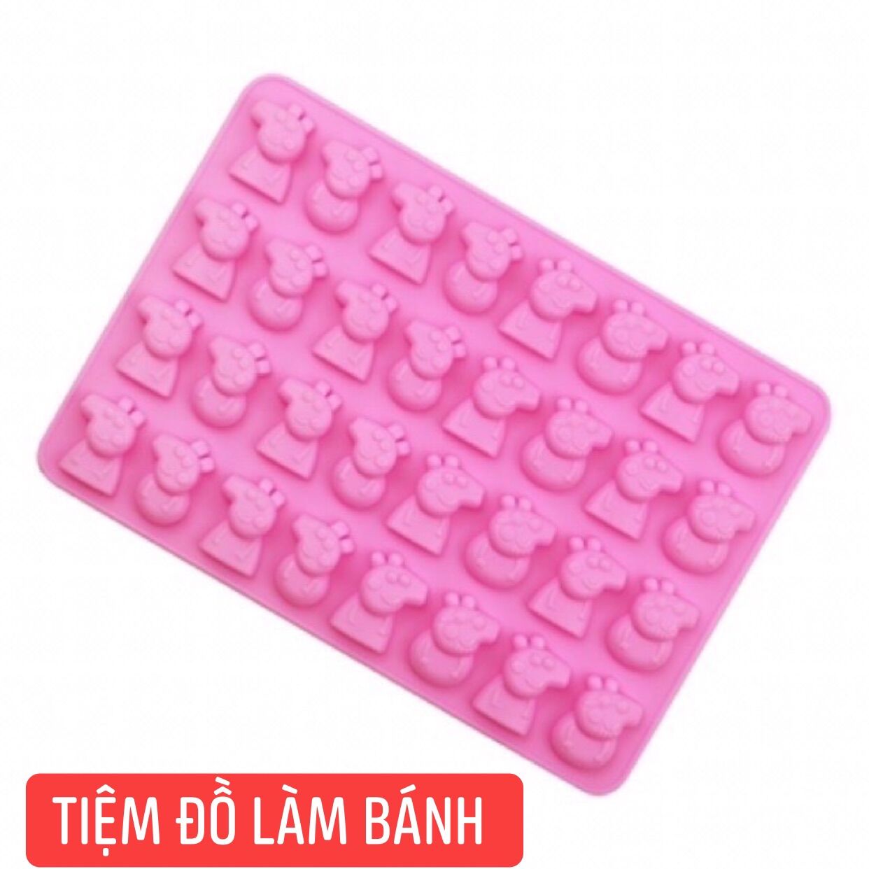 Khuôn silicon con heo Peppa