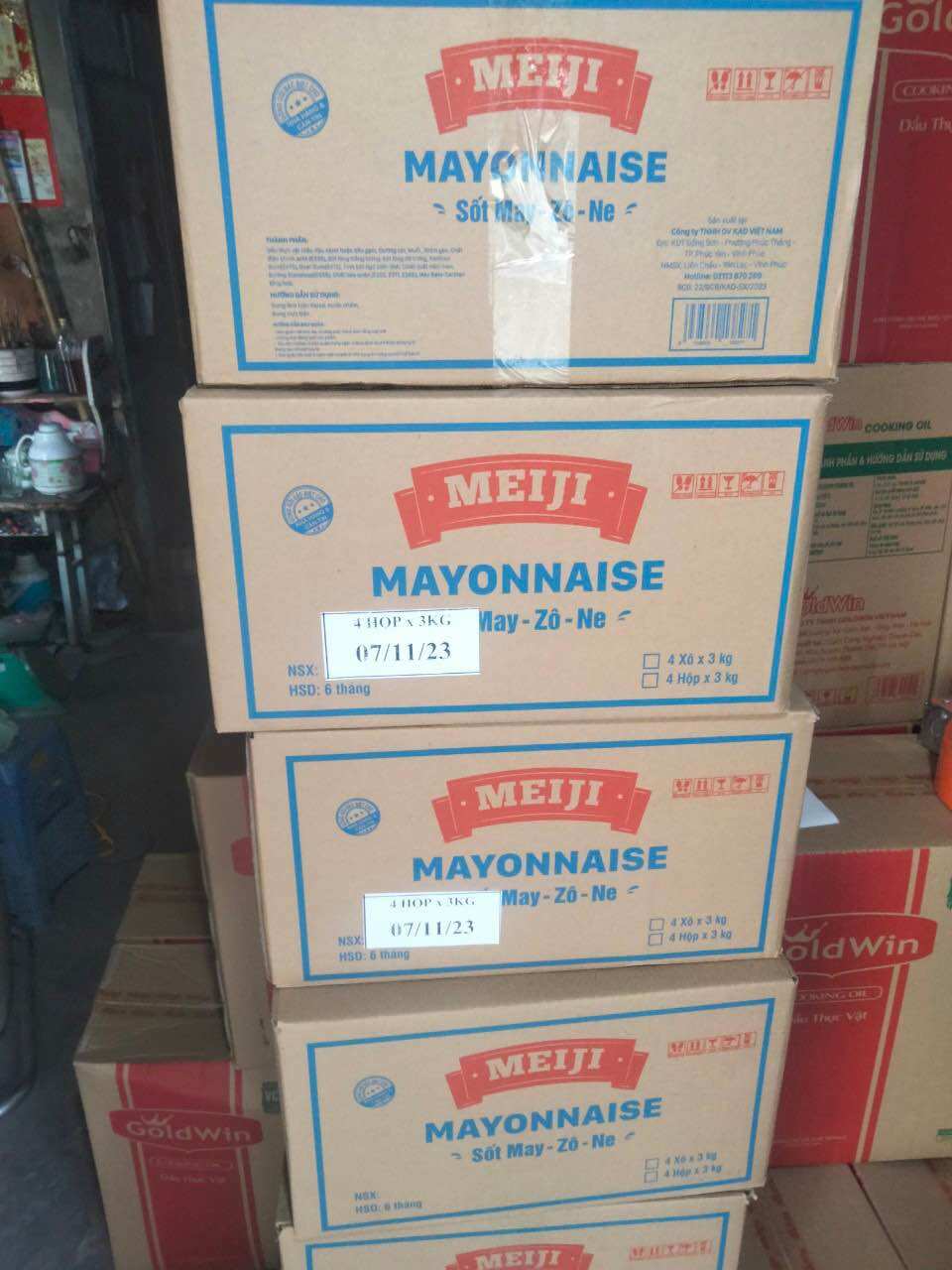 Xốt mayonnaise xô 3kg - MEIJI