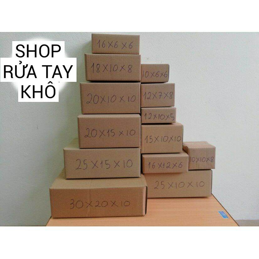 Combo 10 hộp carton size 10cm x 6cm x 6cm