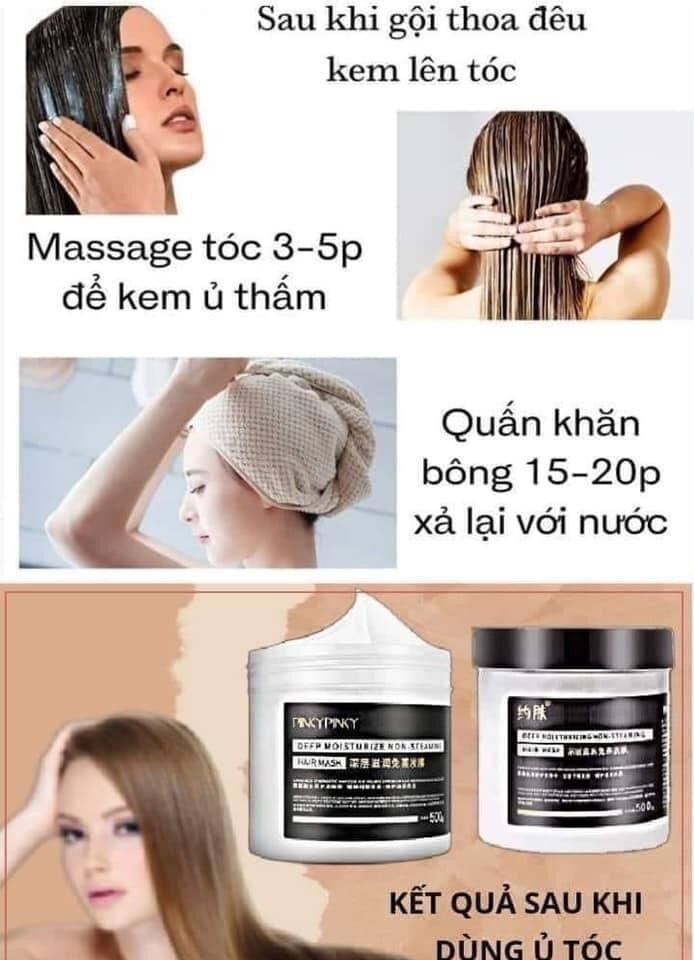 Kem ủ tóc mềm mượt Pinky
