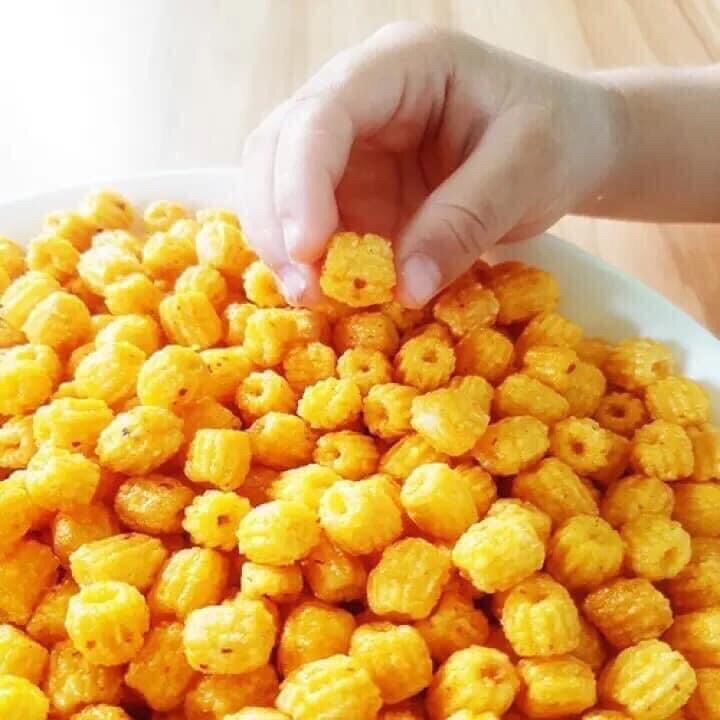 Nui chiên bơ mắm tỏi 300gr