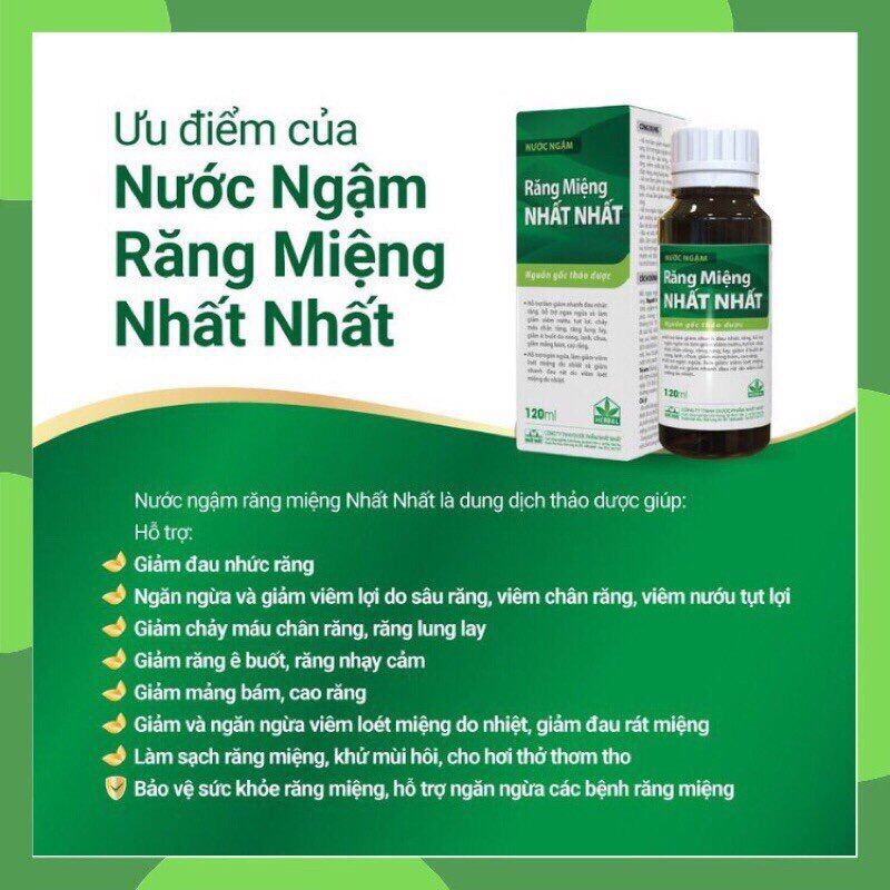 Nước ngậm răng miệng Nhất Nhất