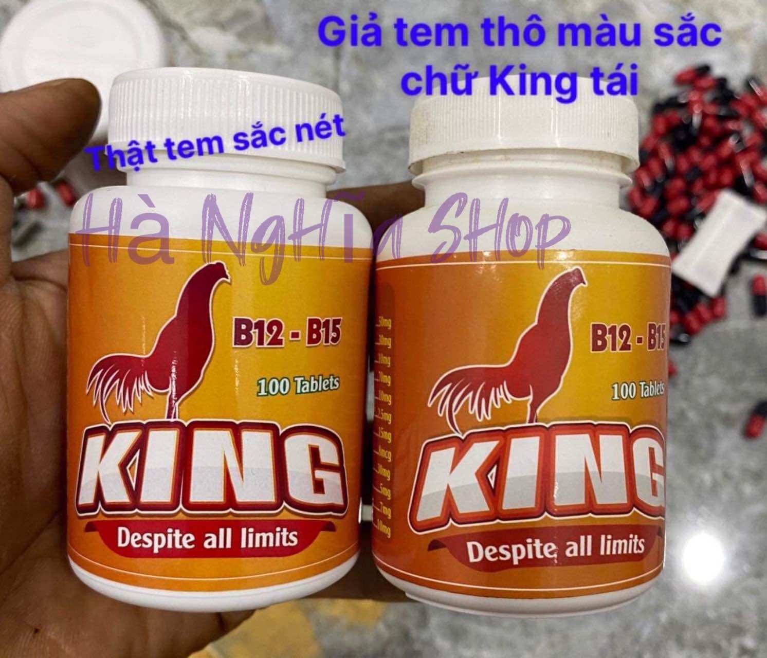 Thuốc nuôi gà đá Combo 5 hộp KING B12-B15