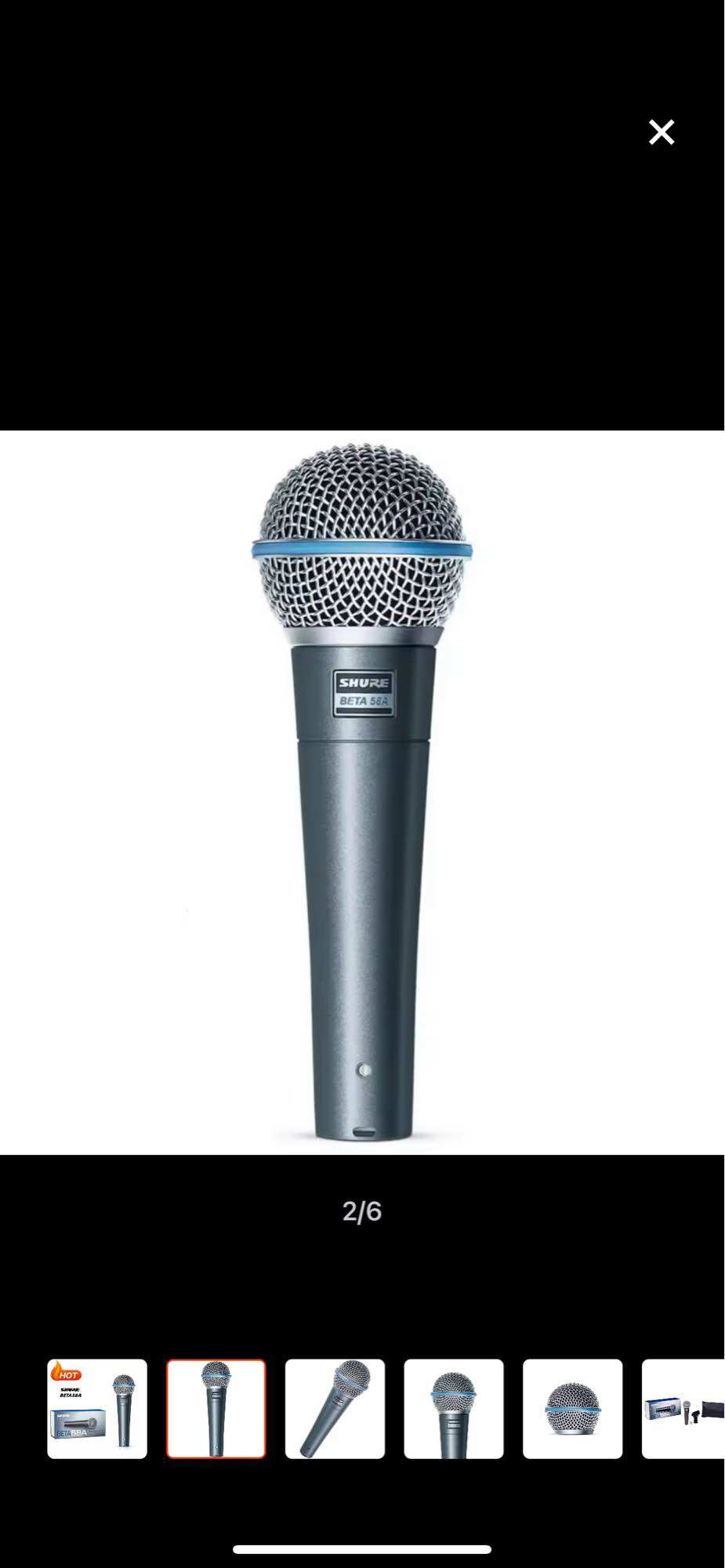 Mic có dây SHURE BETA 58A , mic karaoke shure chất tiếng hay