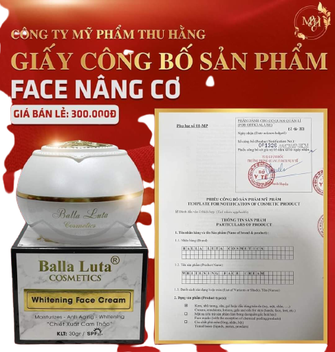 Kem Face Nâng Cơ Balla Luta Hộp 30g Chính Hãng