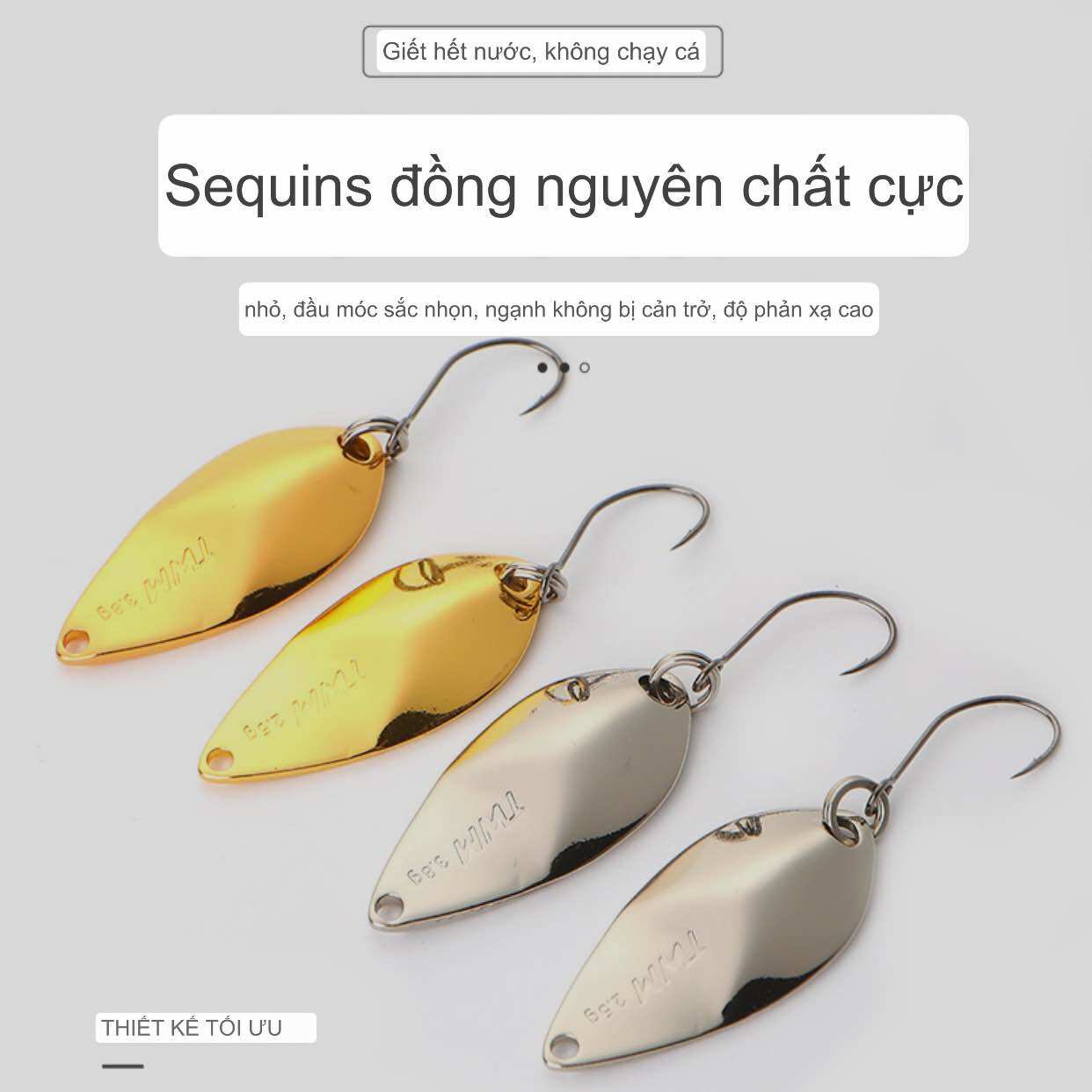 Thìa lượn spoon câu cá mương mồi giả câu lure