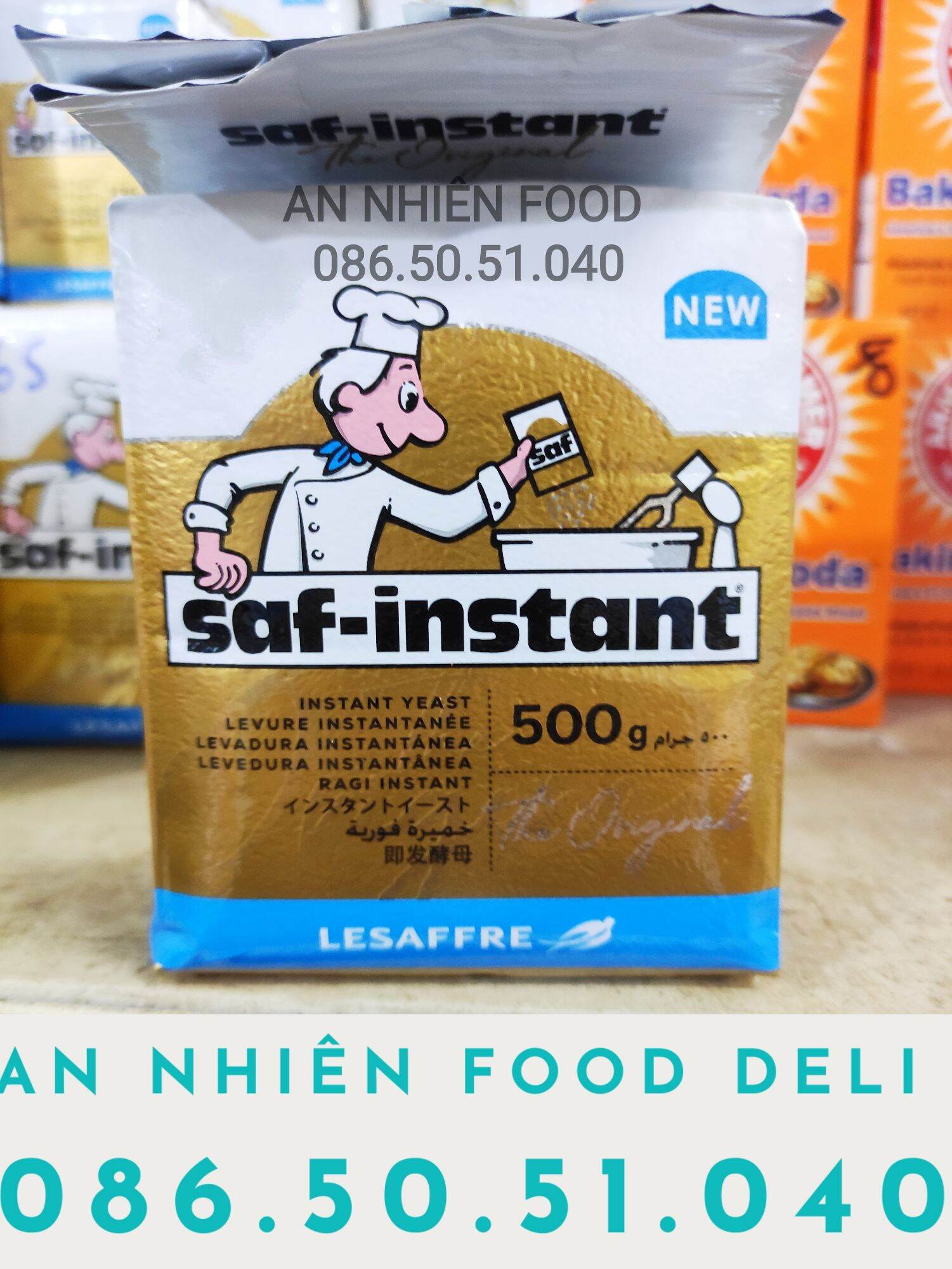 Bột Nở Đỏ Men Nở Làm Bánh hiệu Đầu Bếp 500 Gram