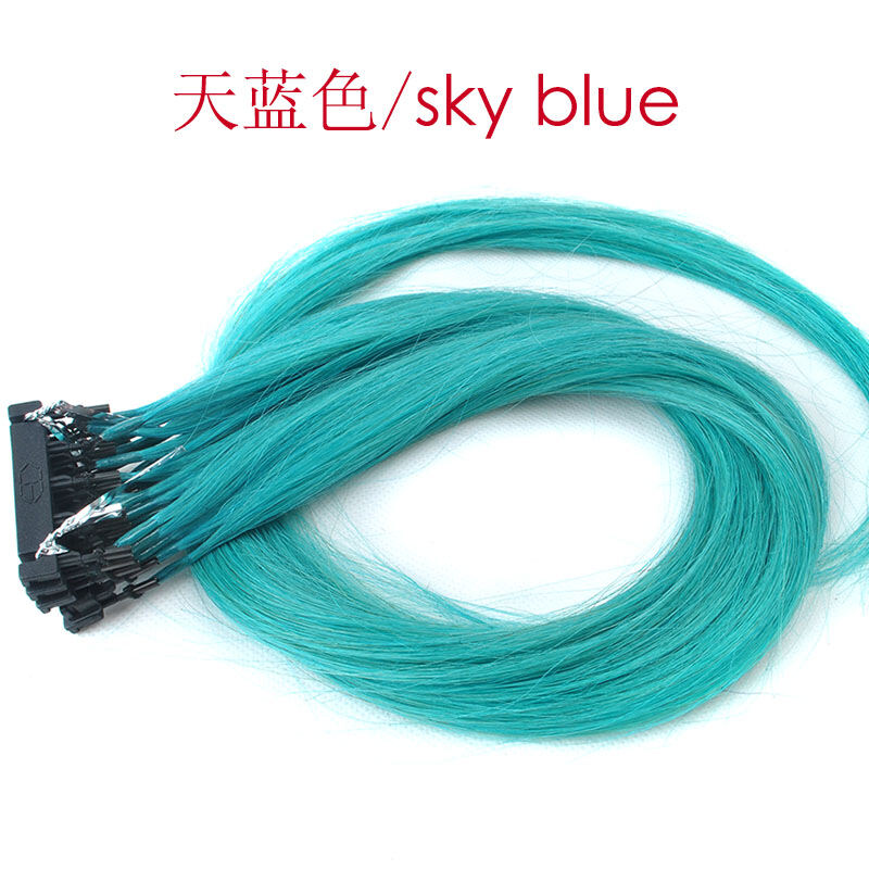 Tóc thật 65cm tóc thật 6d thế hệ thứ hai nano không dấu vết màu tàng hình nhuộm tóc nối tóc có thể tùy ý uốn tóc tạo hình tóc miếng nối tóc