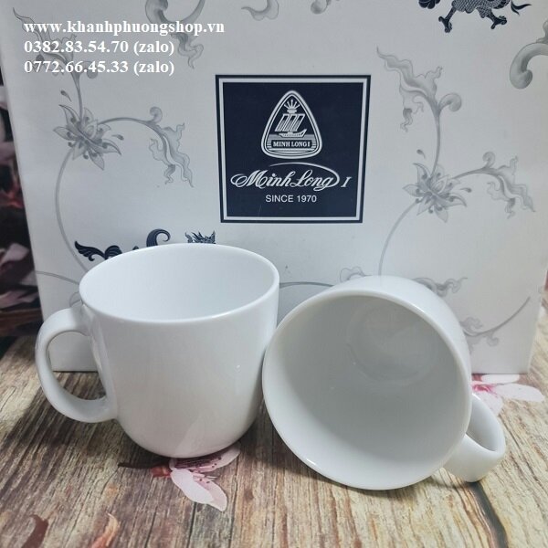 ly uống cà phê sứ Minh Long 250ml - ly uống cà phê sứ