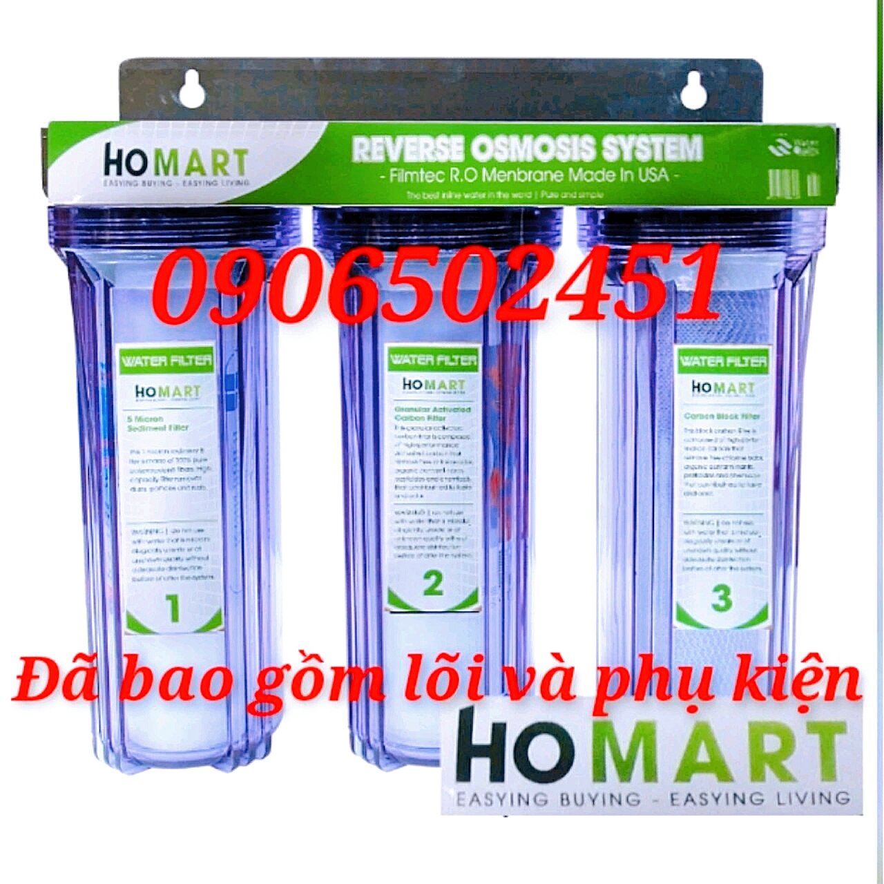 [HCM]Bộ lọc nước sinh hoạt gia đình 3 cấp ly 10 inch - bộ lọc thô đầu nguồn ( tắm rửa giặt giũ nấu ăn...)