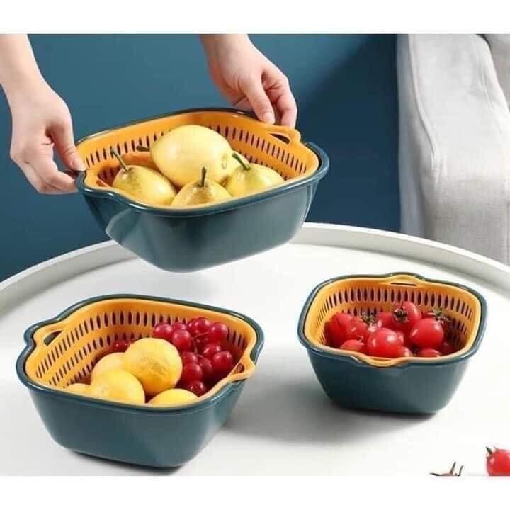 Rổ chậu vuông đa năng sét 6 món đa dạng kích thước