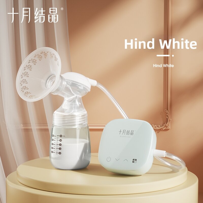 SHI YUE JIE JING | Bơm Sữa Điện Tự Động Không Ồn Có Chức Năng Massage Rung Một Bên