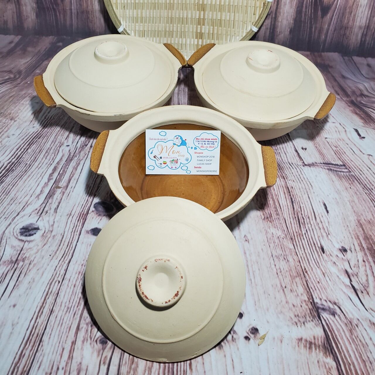 NỒI ĐẤT NUNG TAY NGANG size vừa