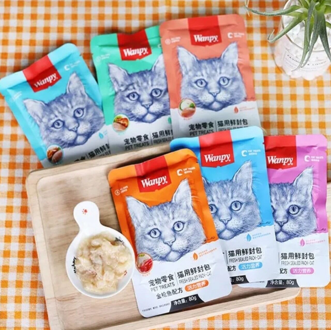 Pate Wanpy Dành Cho Mèo Mọi Lứa Tuổi - Túi 80G