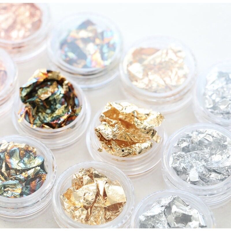Giấy Bạc Trang Trí Móng 12 hủ ,Phụ Kiện Nail