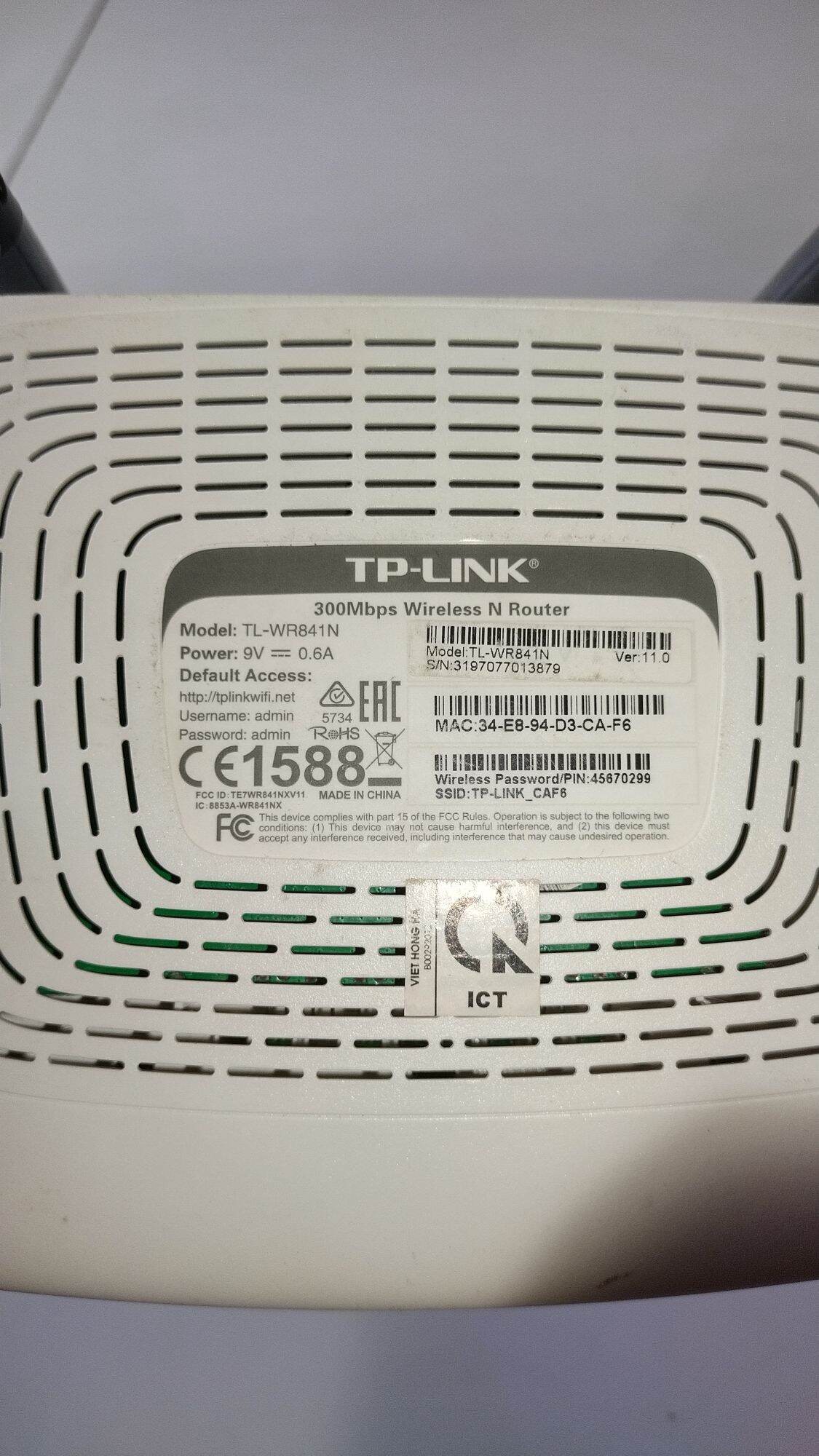 Wifi TP link 2 râu ( đã qua sử dụng)