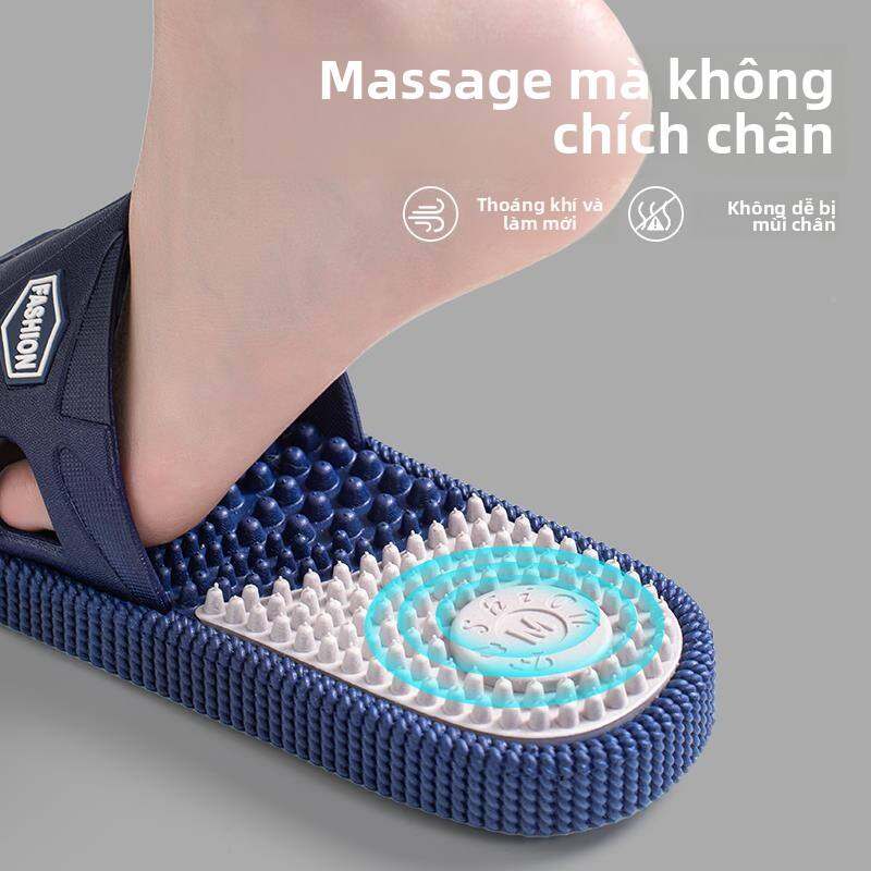 Dép Đi Trong Nhà Chống Trượt Mùa Hè Cho Nam Dép Đi Trong Nhà PVC Thoải Mái Thoáng Khí Thoáng Khí Mùa Hè