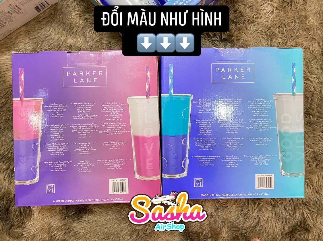 ( HÀNG BAY MỸ) LY ĐỔI MÀU PARKER LANE