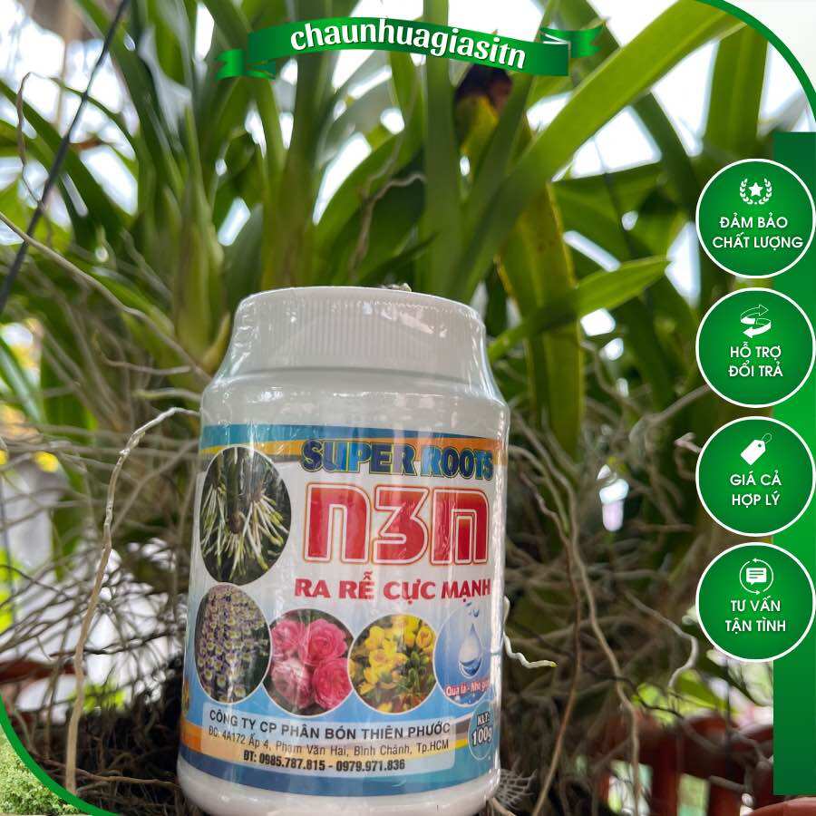 Thuốc kích ra rễ cực mạnh N3M chuyên dùng cho hoa lan cây kiểng 100g