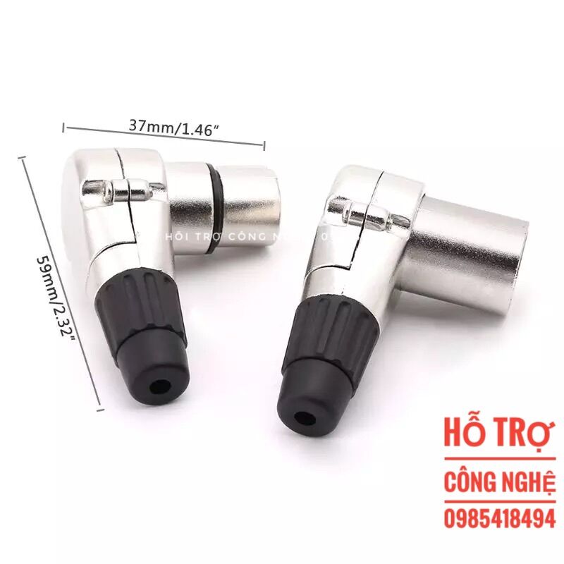 Jack canon cong chữ L - jack đực  giá 1 chiếc