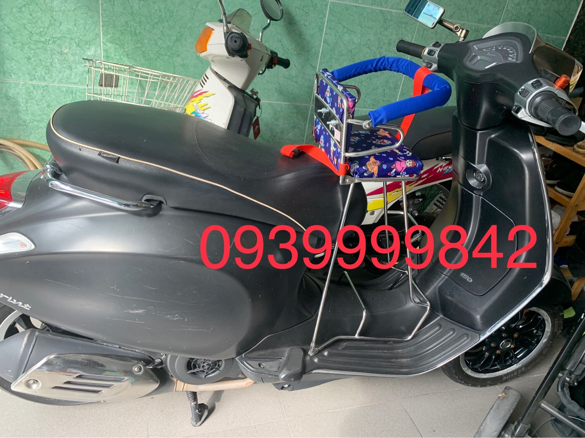 Ghế ngồi xe máy cho bé xe VESPA SPRINT, Vespa Primera, Super Vespa