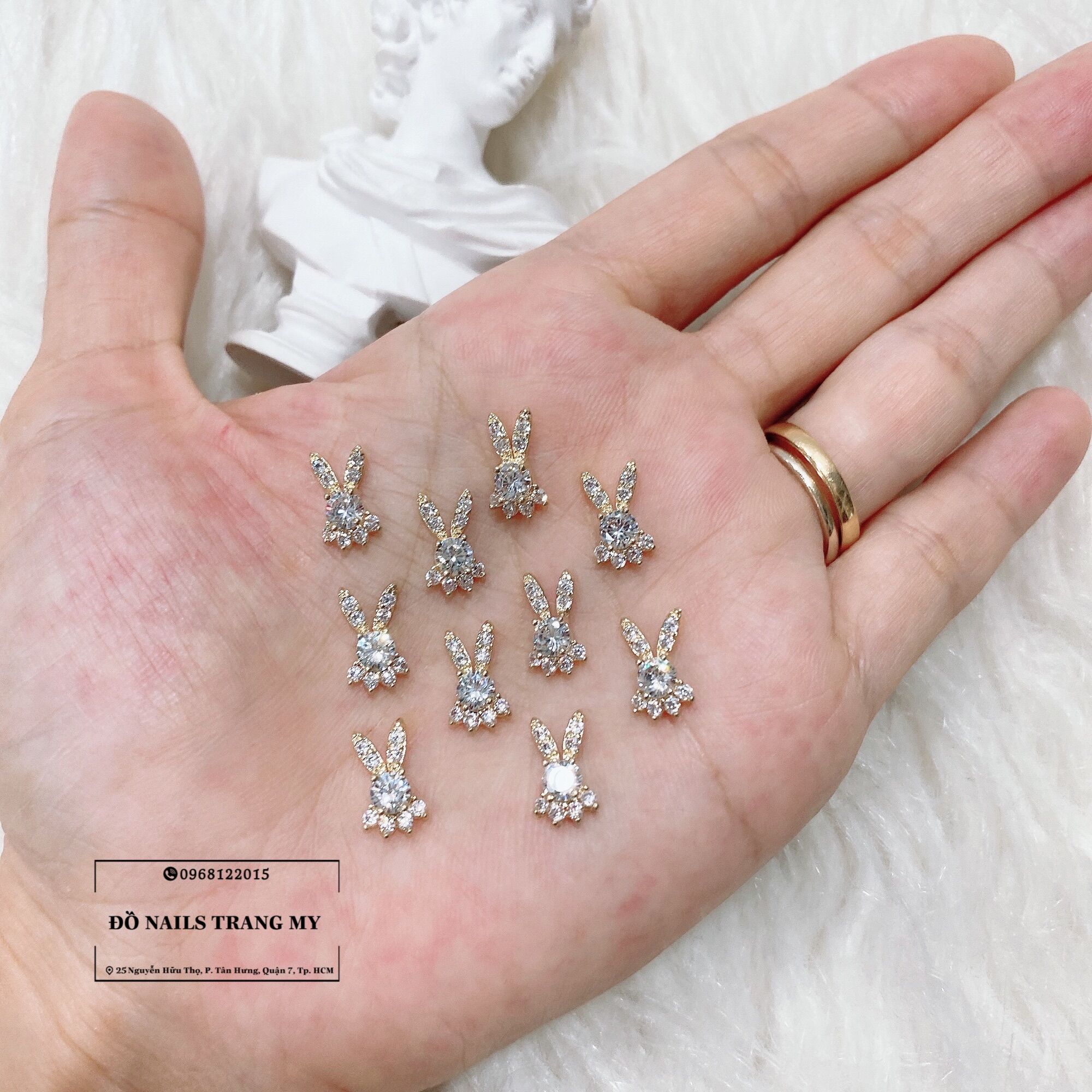 Charm nail gắn móng hình Thỏ cực hot