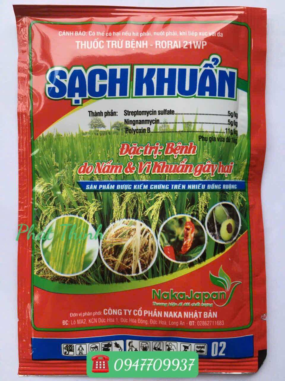 Sạch Khuẩn Phòng Ngừa Nấm và Vi Khuẩn Bệnh Hại Cây Trồng Gói 25 Gram