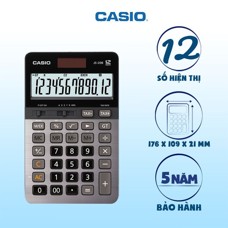Máy tính để bàn Casio JS-20B [Hiệu suất cao] CHÍNH HÃNG