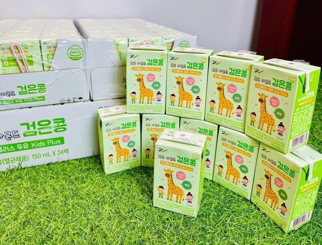 Thùng 24h Sữa hạt Kids Plus Hàn Quốc tăng chiều cao, cân nặng vượt trội