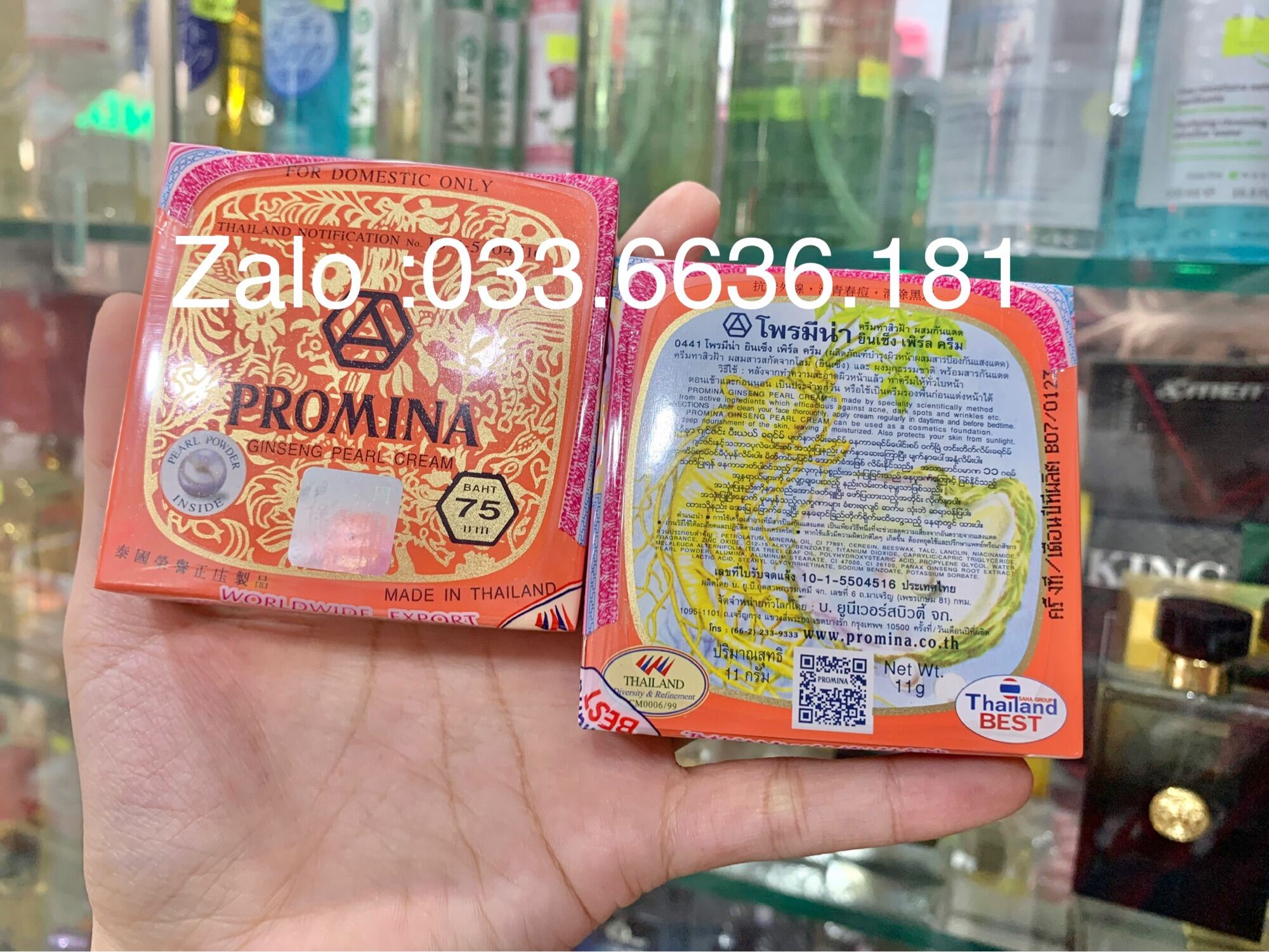 Kem promina nhân sâm Thái Lan chính hãng hủ 11g